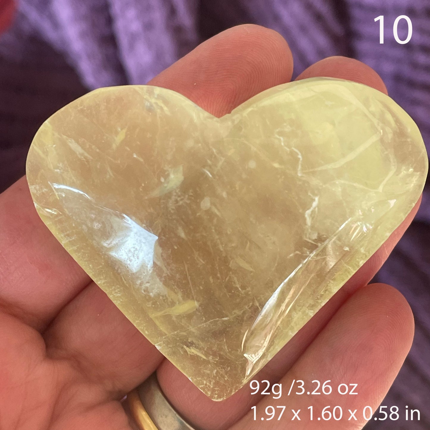 Citrine Heart High Quality Hand Carved