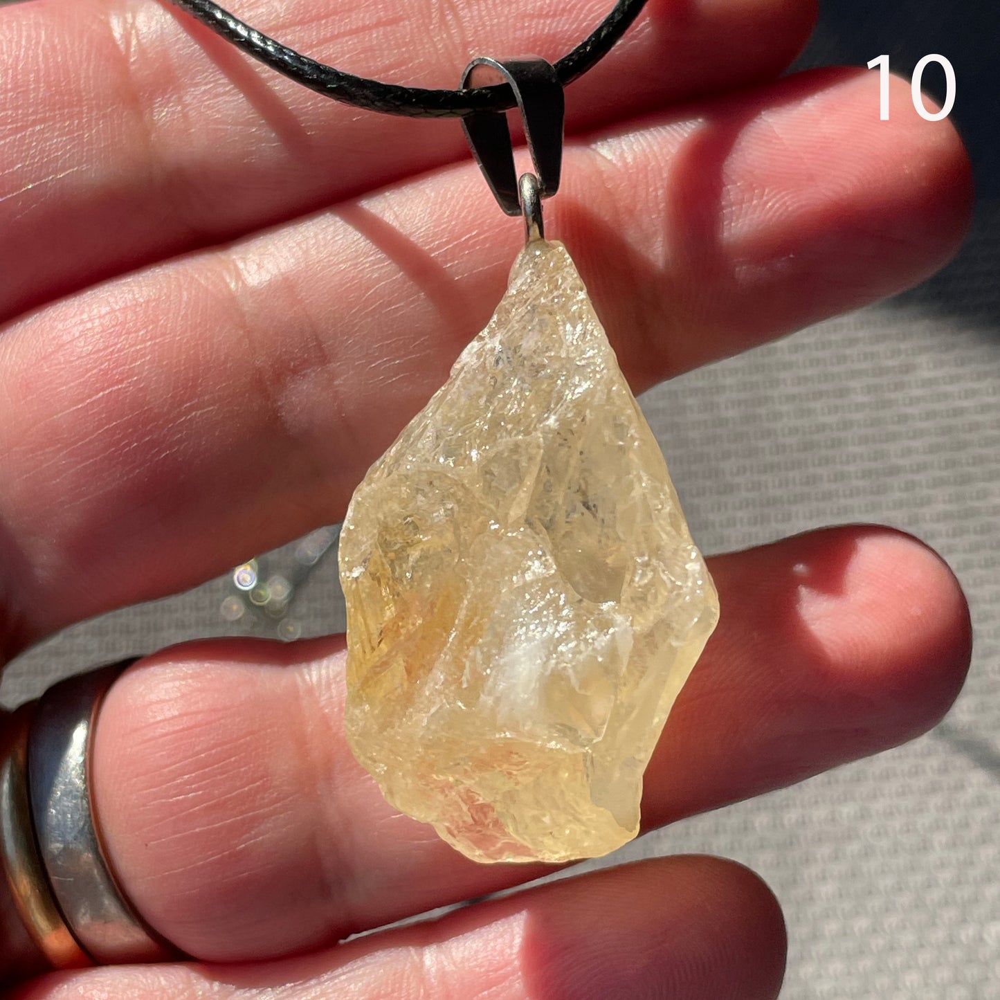 Raw Natural Citrine Necklace