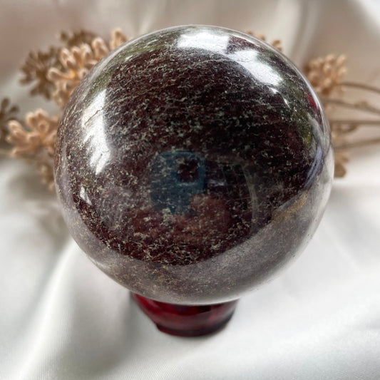 Red Garnet Sphere Natural Crystal Ball 2.60 inch
