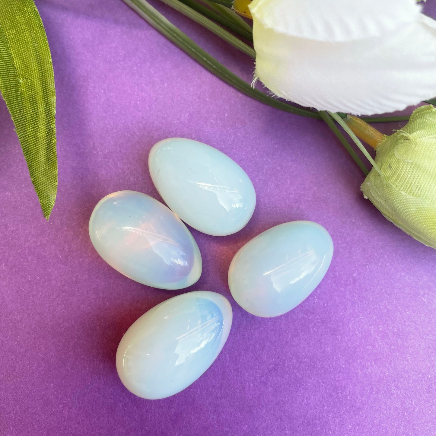 Two Opalite Egg Natural Crystal High Quality 1.5 inches