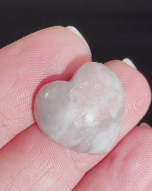 Mini Plum Tourmaline Heart Rubellite Crystal