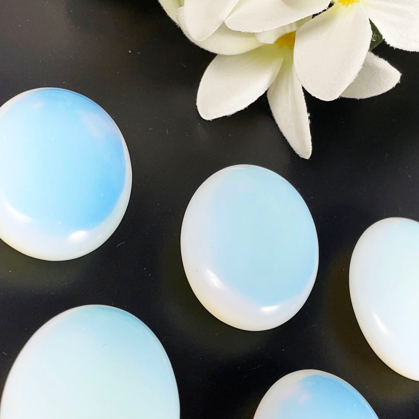 Opalite Palm Stone Natural Crystal 1.8 inch
