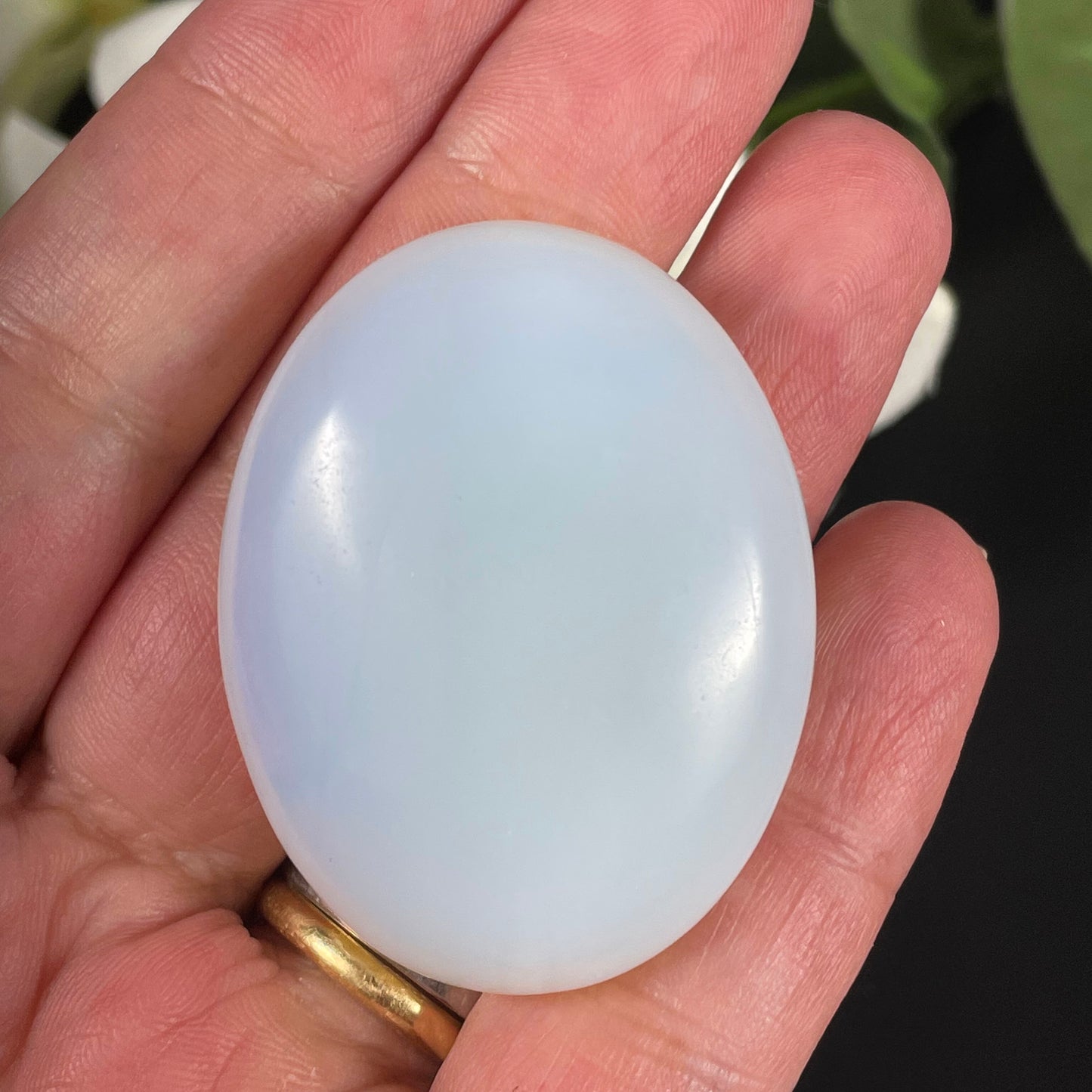 Opalite Palm Stone Natural Crystal 1.8 inch