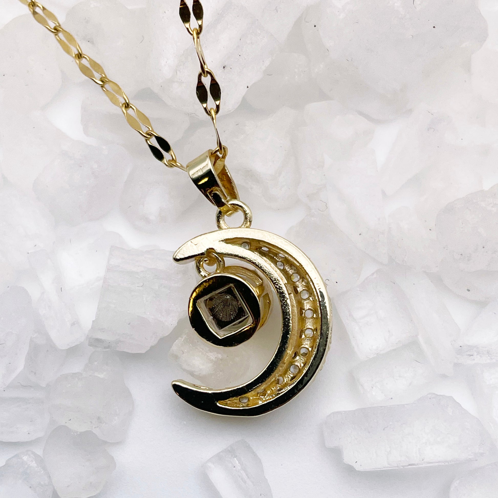 Moon Necklace Stainless Steel.