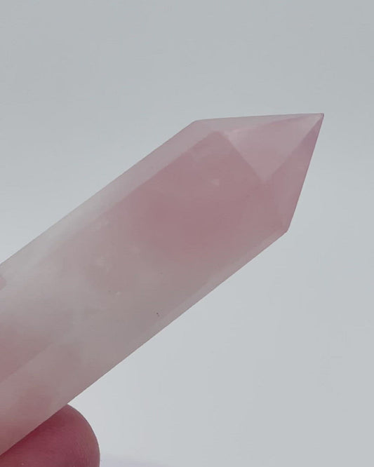 Rose Quartz Tower Point Crystal 6-7 cm
