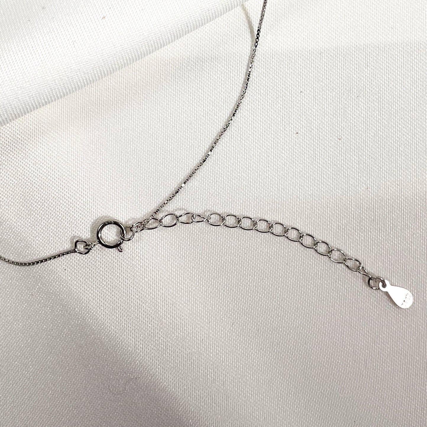 Smokey Quartz Rectangular Necklace Silver 925