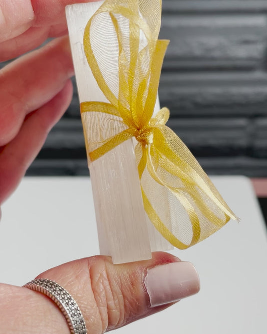 Five Selenite Stick Natural Crystal 3 inch Long